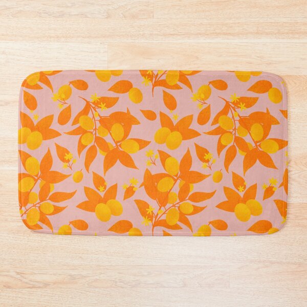 Item preview, Orange and pink kumquats and leaves designed and sold by Home Cyn Home.