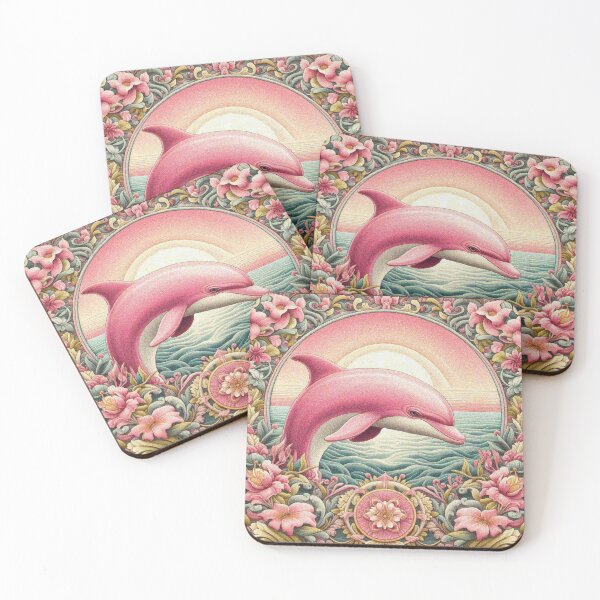 Item preview, Pink Dolphin in the Ocean designed and sold by Illuministique.