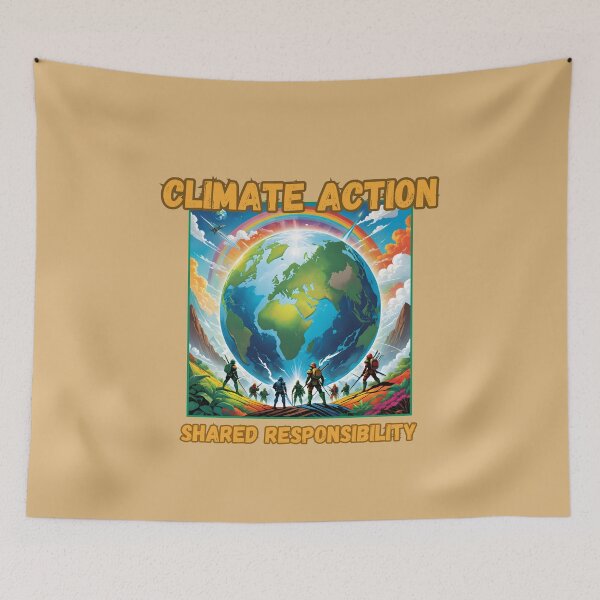 Item preview, Climate Action, Shared Responsibility designed and sold by Prints and Lifestyle.
