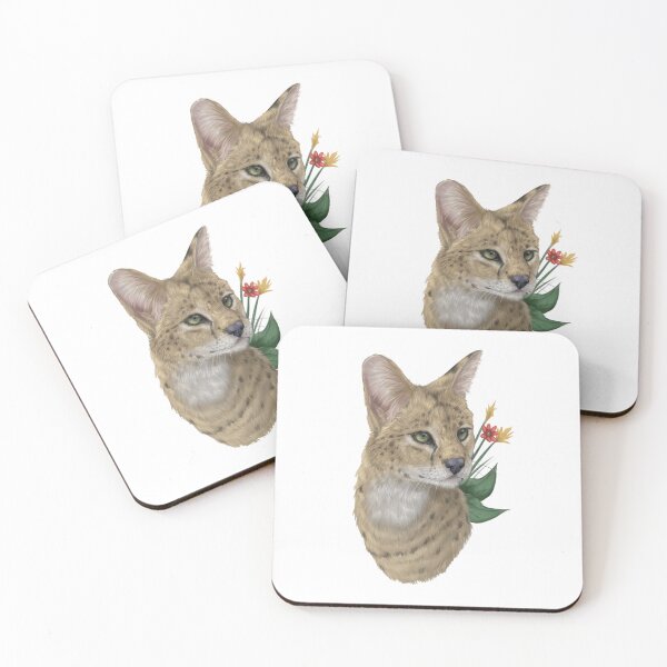 Item preview, Serval Flower Cat designed and sold by Modsecai.