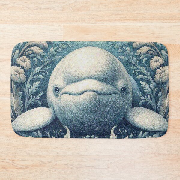 Item preview, Cute Beluga Whale in Blue Ocean designed and sold by Illuministique.