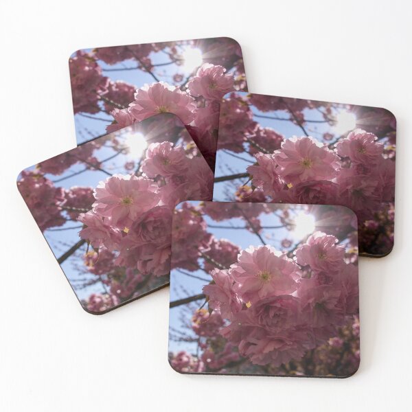 Item preview, Pink flowering tree with backlit sun designed and sold by Milan Latta.