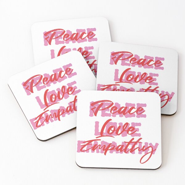 Item preview, PEACE, LOVE, EMPATHY designed and sold by MY COLORING DRAW.