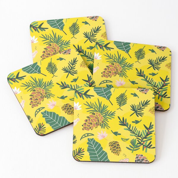 Item preview, Pine nuts Pattern, Pine Pattern, Floral, leaves, flower, planter, plants  designed and sold by Nordic Ch.