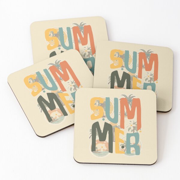 Item preview, Vintage tropical beach sticker set by CallisC Arts ⭐⭐⭐⭐⭐ designed and sold by CallisC-Arts.
