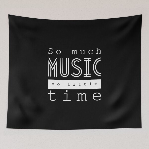 Item preview, Melodic Rush: 'So Much Music, So Little Time' Quotes Design designed and sold by Luxuriously.