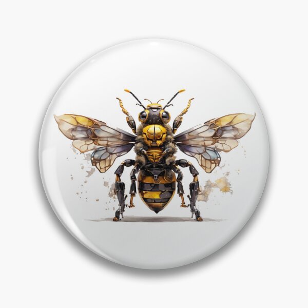 Item preview, A steampunk bee as a watercolor designed and sold by Rose Design & Photos.
