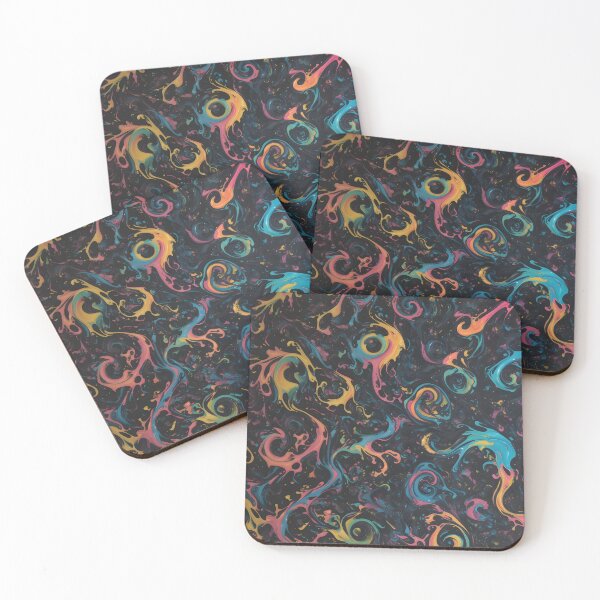 Item preview, Liquids in subdued colors that form irregular circles designed and sold by MrKATORSKI.