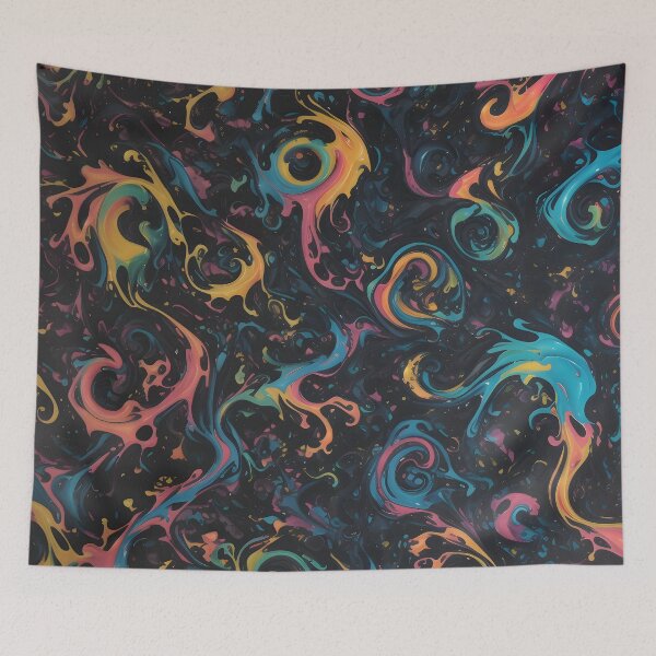 Item preview, Liquids in subdued colors that form irregular circles designed and sold by MrKATORSKI.