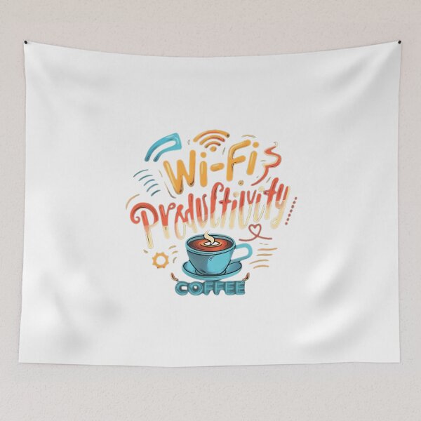 Item preview, Wi-Fi & Coffee: The Remote Worker's Mantra designed and sold by aiart-cutegirl.