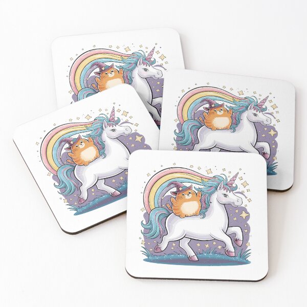 Item preview, Cat Riding a Unicorn Shirt designed and sold by PeelZinc.