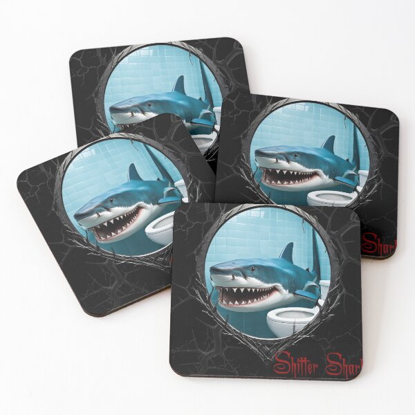 Item preview, Shitter Shark designed and sold by FatCatStudios.