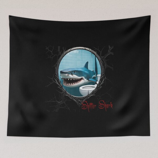 Item preview, Shitter Shark designed and sold by FatCatStudios.