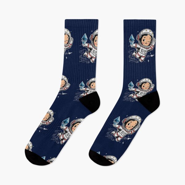 Item preview, Crypto Ethereum and astronaut fly to the moon designed and sold by smallcatvn.