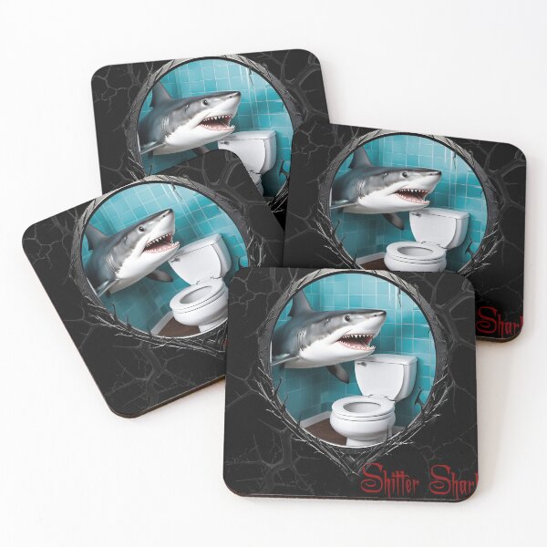 Item preview, Shitter Shark designed and sold by FatCatStudios.