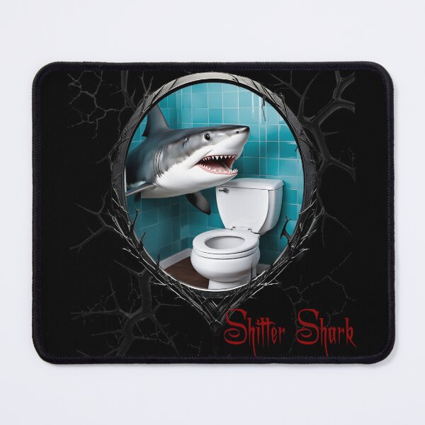 Item preview, Shitter Shark designed and sold by FatCatStudios.