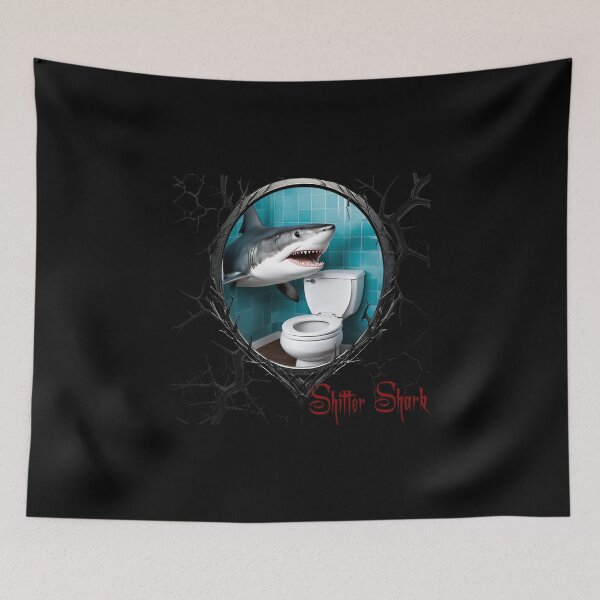 Item preview, Shitter Shark designed and sold by FatCatStudios.