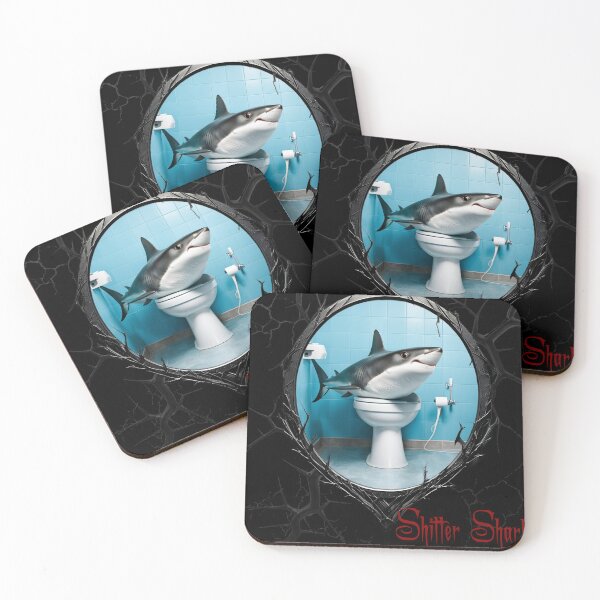 Item preview, Shitter Shark designed and sold by FatCatStudios.