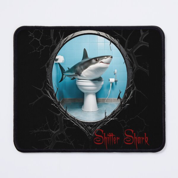Item preview, Shitter Shark designed and sold by FatCatStudios.