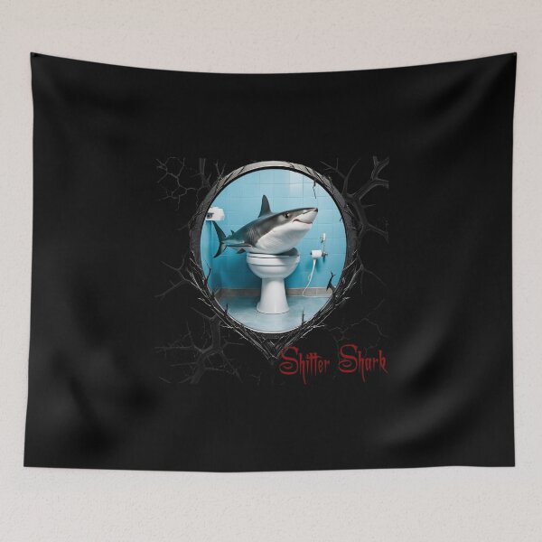 Item preview, Shitter Shark designed and sold by FatCatStudios.