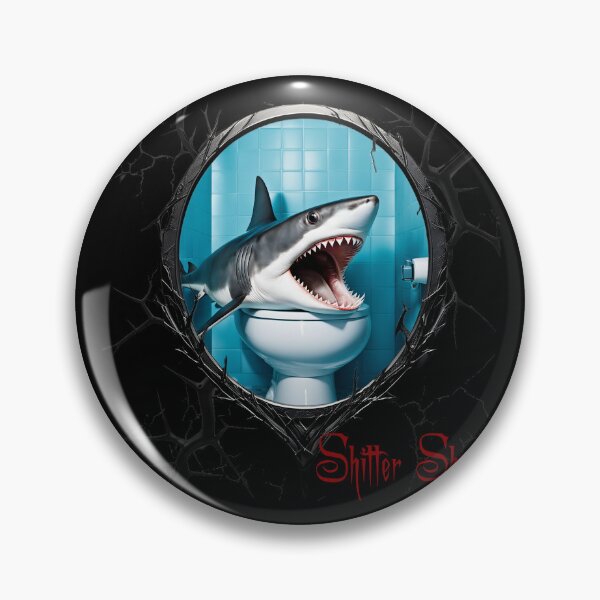 Item preview, Shitter Shark designed and sold by FatCatStudios.