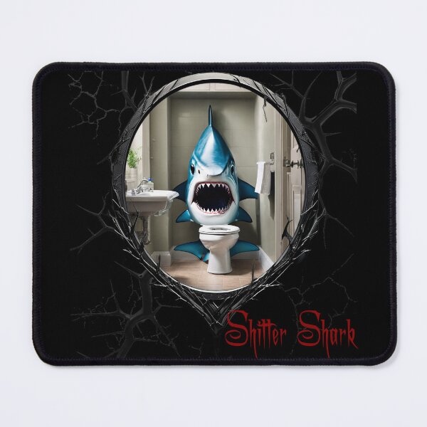 Item preview, Shitter Shark designed and sold by FatCatStudios.