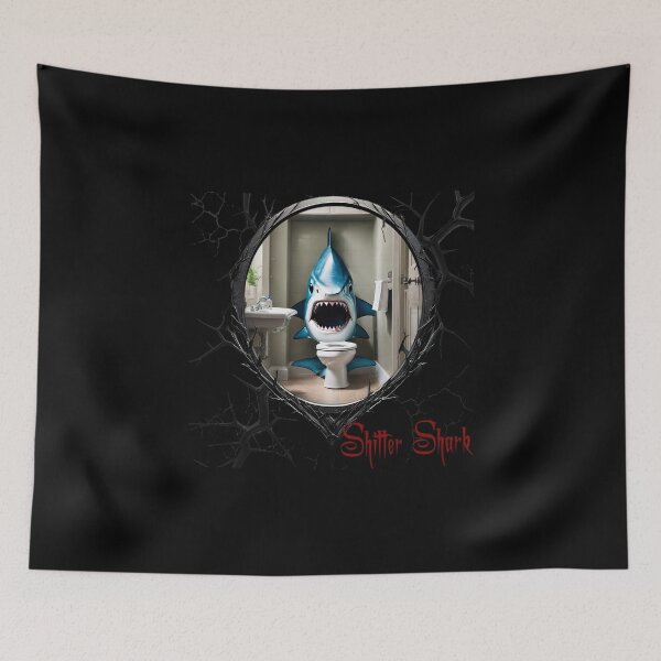 Item preview, Shitter Shark designed and sold by FatCatStudios.