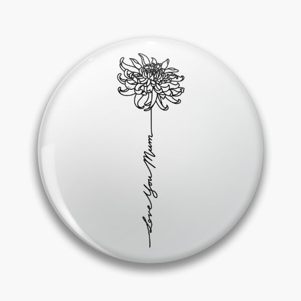 Item preview, Love You Mum - Mothers Day Chrysanthemum Flower - Commonwealth Spelling designed and sold by Amanda Lucas.