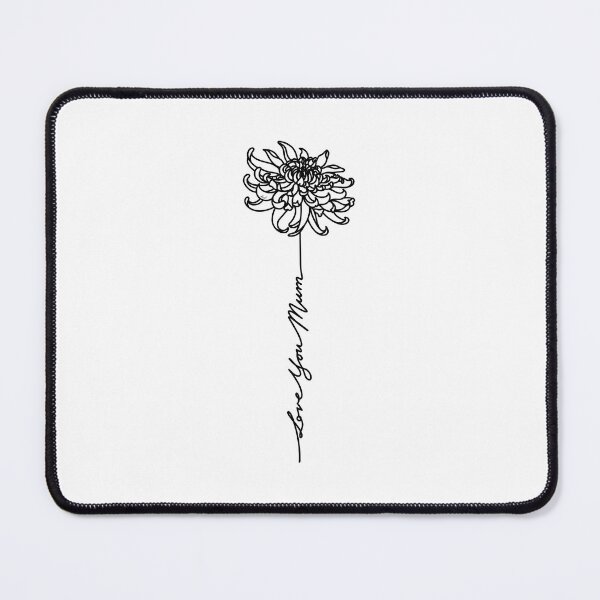Item preview, Love You Mum - Mothers Day Chrysanthemum Flower - Commonwealth Spelling designed and sold by Amanda Lucas.