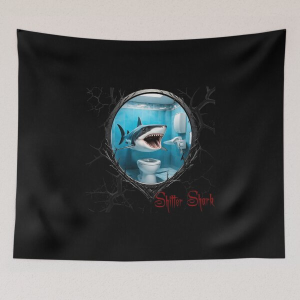 Item preview, Shitter Shark designed and sold by FatCatStudios.