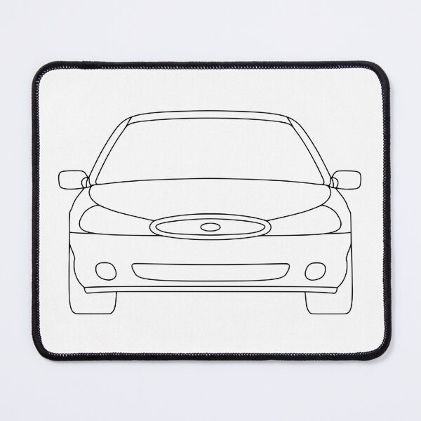 Item preview, Ford Mondeo Mk2 front black lined art designed and sold by EdimDesign.