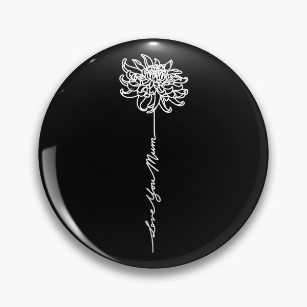 Item preview, Love You Mum - Mothers Day Chrysanthemum Flower - Commonwealth Spelling designed and sold by Amanda Lucas.