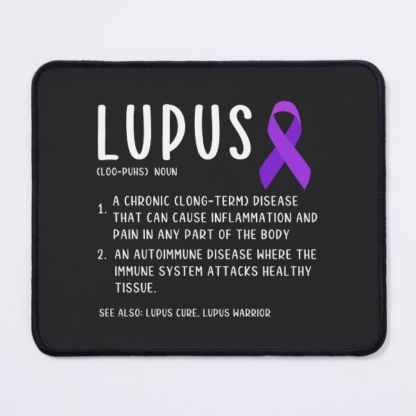 Item preview, Lupus Awareness Purple Ribbon Definition designed and sold by HowToCanadian.