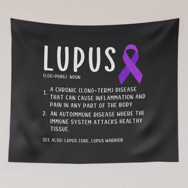 Item preview, Lupus Awareness Purple Ribbon Definition  designed and sold by HowToCanadian.