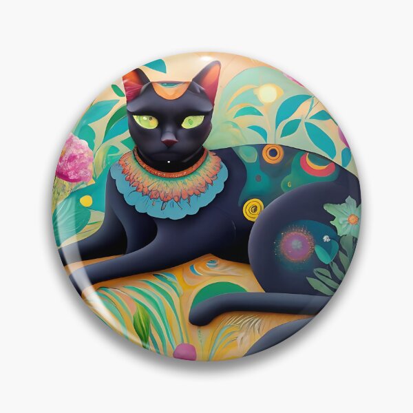 Item preview, Inspired By Gustav Klimt Garden Cat designed and sold by Tamas Das.