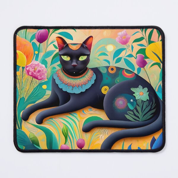 Item preview, Inspired By Gustav Klimt Garden Cat designed and sold by Tamas Das.
