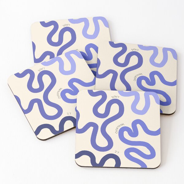 Item preview, Don't Overthink It Pastel Aesthetic Pinterest Minimalist Art Design designed and sold by pointense.