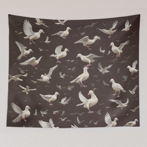 Item preview, Flight of Mystical Birds: A Detailed Rococo Scene designed and sold by MrKATORSKI.