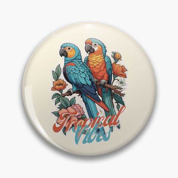 Item preview,  Vintage tropical parrots   by CallisC Arts ⭐⭐⭐⭐⭐ designed and sold by CallisC-Arts.