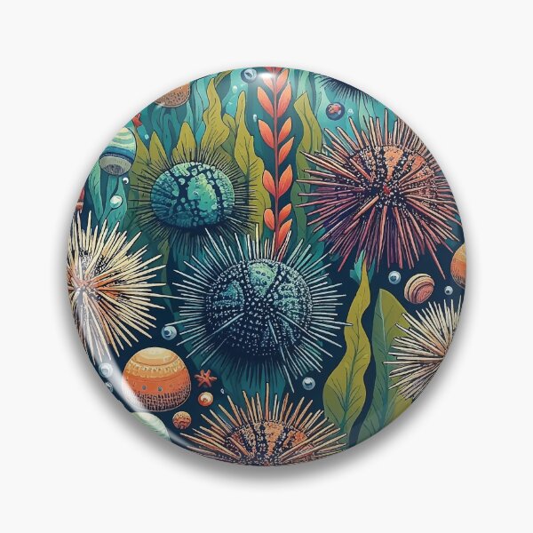 Item preview, Cute Urchins in Kelp Forest designed and sold by EcoArtShop.