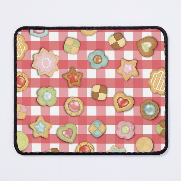 Item preview, Patissier Peach Pastel Minigame Cookies Gingham designed and sold by Juliet Raines.