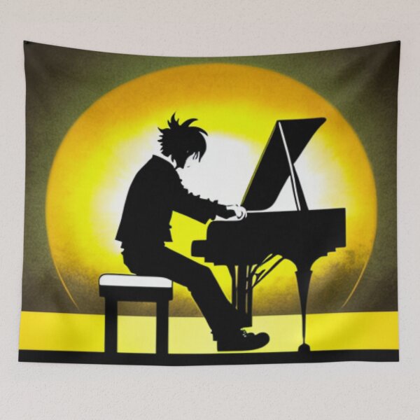 Item preview, Pianist and sunset designed and sold by Artbellachi.