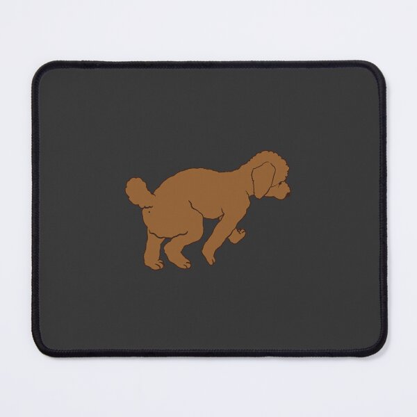 Item preview, Red walking poodle designed and sold by Eastspacebubble.