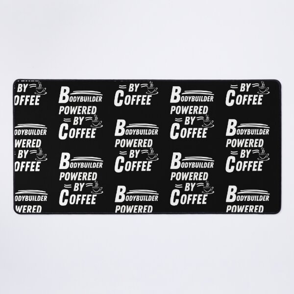 Item preview, Bodybuilder powered by coffee designed and sold by annoying-shirts.