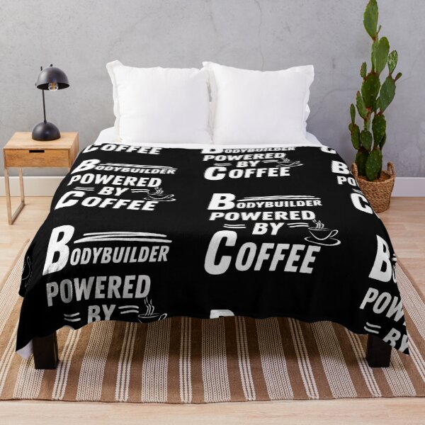 Item preview, Bodybuilder powered by coffee designed and sold by annoying-shirts.