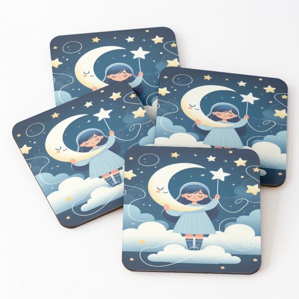 Item preview, Starry Night Dreams: A Child’s Magical Journey girl sleep time  designed and sold by Adventure paradise ⭐⭐⭐⭐⭐.