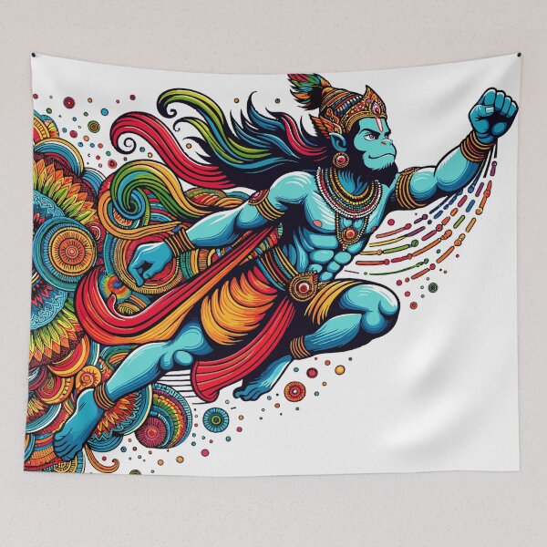 Item preview, Leaping Hanuman - Celebrate the Monkey God's Might designed and sold by CyberWindow.
