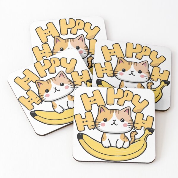 Item preview, hapi banana cat funny designed and sold by azkafabre.