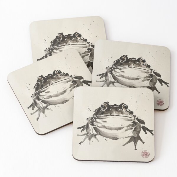 Item preview, Japanese frog sumi-e designed and sold by ZedOhEe.
