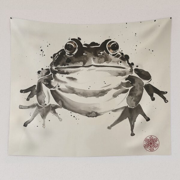 Item preview, Japanese frog sumi-e designed and sold by ZedOhEe.